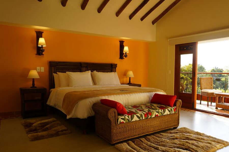 Bedroom at Hotel Campanario De La Villa
